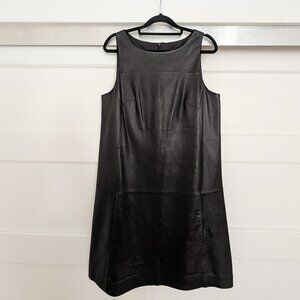 Rag & Bone Real Leather Dress in Black.